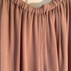 Wide-leg dress pants, beige,